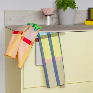 REMEMBER Trockentücher-Set Nr. 24, 100% Baumwolle, 50 × 70 cm, farbenfrohes Küchentuch-Set im 2er-Pack