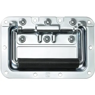 Adam Hall Hardware - Klappgriff mittel gefedert in Einbauschale 8 mm tief