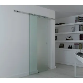 Homcom Glasschiebetür rechts 102,5 x 205 cm transparent
