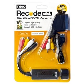 Nero Video Grabber | Videokassetten digitalisieren | VHS zu USB | DVD zu PC | Analog to Digital Capture Card | S-VHS | Hi8 | Super 8 | Windows 11/10 | MacOS