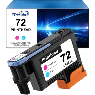 72 Druckkopf Remplacement Ersatz für HP 72 Druckkopf C9383A für HP Designjet T600 T610 T620 T770 T795 T790 T1100 T1120 T1200 T1300 T2300 (Magenta/Cyan)