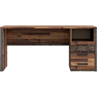 Forte Schreibtisch Clif Holzoptik Vintage Braun