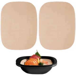 2 Stück Permanent Dauerbackfolie für Thermomix TM7 Varoma, Backpapier Wiederverwendbar, Backunterlage Hitzebeständig & Antihaftbeschichtet, Thermomix Tm7 Zubehör