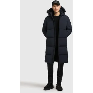 khujo Steppmantel KHUJO "DASH", Herren, Gr. XL, obrage grau, 100% Nylon, unifarben, eingesetzt elastischer Bund mit Windstopper, Mäntel Steppmantel