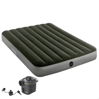 Intex Full DURA-Beam Prestige AIRBED with Battery Pump
