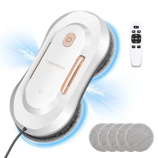 CHOVERY CL-3 3000Pa Fensterputzroboter, Fensterroboter mit Sprühfunktion, Automatischer Fensterputzer, Fensterreiniger Roboter Elektrisch, Fensterreinigungsroboter,Für Innen- & Außenfenster