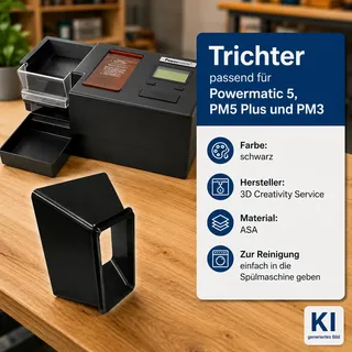 Trichter passend für Powermatic 5 PM5 Plus PM3 Tabaktrichter Einfüllhilfe ASA