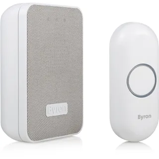Byron Türklingel DBY-22321, Funk Set, bis 150m, wasserdicht, 16 Melodien & LED-Blinken