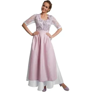 dressforfun Dirndl Frauenkostüm Maxi-Dirndl Neuschwanstein Modell 2 weiß XL