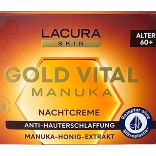 Lacura Gold Vital Nachtcreme mit Manuka Honig-Extrakt 50 ml