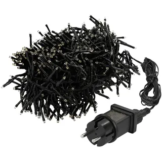 ECD Germany LED Büschel Lichterkette 4 m Kunststoff 576 LEDs Warmweiß