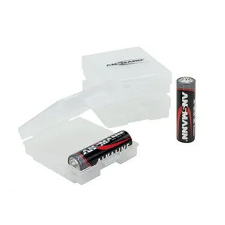 Ansmann Akku Box für bis zu 4 AAA/AA Akkus 3er Set