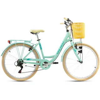 KS-Cycling Cantaloupe 26 Zoll RH 48 cm Damen mint mit Korb