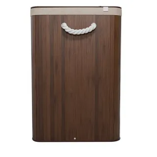 Juskys Bambus Wäschekorb Curly - Braun
