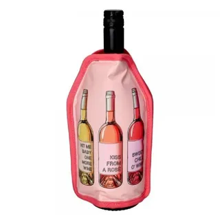 Giftcompany Froid Kühlmanschette Weinflaschen rosa 23,5cm