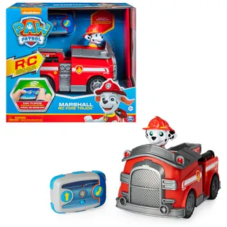 PAW PATROL Marshalls ferngesteuertes Feuerwehrauto mit Fernbedienung, Spielzeug für Kinder ab 3 Jahren, Batteriebetrieben