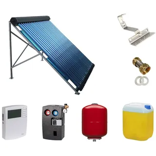 Solarthermie Komplettset Blueclean 2x20 R√∂hren 6,6m¬≤ mit Schrägdachmontage
