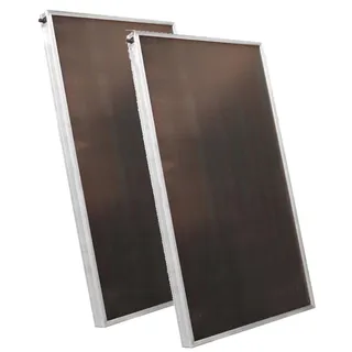 Flachkollektor Thermische Solaranlage Solarthermie mit 2 Kollektoren SX2,0 AL