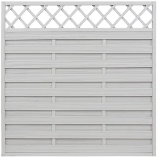 Andrewex Sichtschutzzaun Hamburg 180 x 180 cm grau