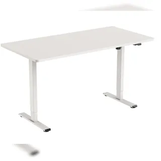 Sigma Schreibtisch, ET114GIB, Spanplatte, 160 x 80 cm, elektrisch höhenverstellbar, weiß