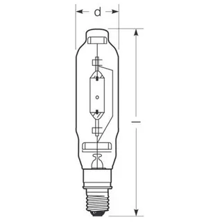 Radium Halogen-Metalldampflampe HRI-T 2000WN/I400E40