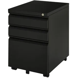 Vinsetto Rollcontainer 39 x 48 x 60 cm schwarz