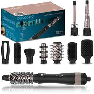 Cecotec Bamba CeramicCare 10in1 Styler, 1000W, 10 Austauschbare Köpfe, 3 Aufsätze)