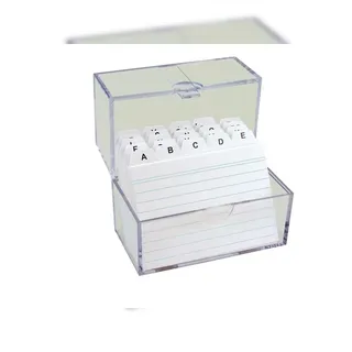 TSI Karteikasten 100 Karteikarten A7 u.Register A-Z