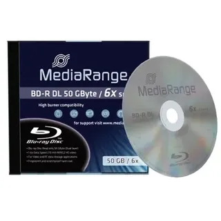 3 MediaRange Bluray Rohlinge BD-R 50GB 6x Jewelcase
