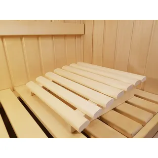 AGANDE Sauna Kopfstütze J-008 Saunakopfstütze Nackenstütze Beinauflage Rückenlehne Rückenstütze Saunazubehör Espenholz kein Nadelholz daher ohne Harz und nur wenig wärmeleitend