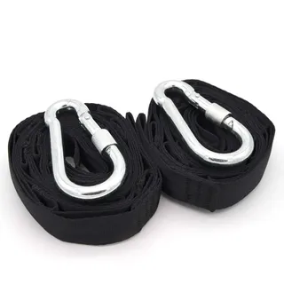 AMANKA 300kg Hängematten Befestigung 2 Gurte 280x2,5cm Baum Aufhängung Schwarz