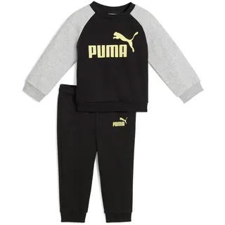 Puma Minicats Essentials Raglan Crew Set FL INF PUMA black/gold moon 80