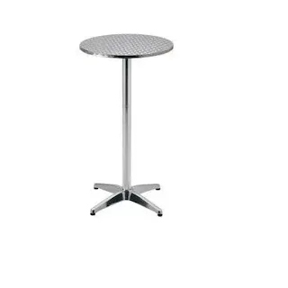 METRO PROFESSIONAL Stehtisch höhenverstellbar Narni, Alu, Ø 60 x 110 cm, silber