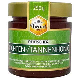 Honig Wernet Deutscher Fichten-Tannenhonig - Imkerhonig aus dem Schwarzwald 250g