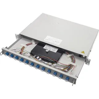 Telegärtner 19" LWL-Rangierverteiler PROFI V 1HE mit Server Zubehör, Grau