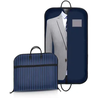 VISOOM Kleidersack | 100x 60 cm | Anzugtasche Kleidersäcke Atmungsaktive Kleidersack Anzug Schutzhülle für Anzug Jacke Kleid Reisen und Aufbewahrung Herren Damen(Oxford-Stoff Blau)