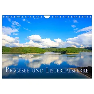 Calvendo Biggesee und Listertalsperre (Wandkalender 2026 DIN A4 quer), CALVENDO Monatskalender: Die herrliche Seenlandschaft von Biggesee und Listertalsperre im Südsauerland (CALVENDO Natur)