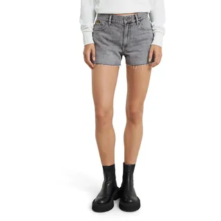 G-Star RAW Damen True Shorts Raw Edge, Grau (Faded Grey neblina D24376-D537-G324), 26 - 26W