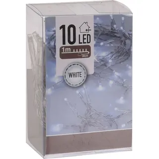 Spetebo LED Lichterkette Batterie 1 m Kaltweiß