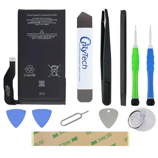OnlyTech - Reparatur-Set für Premium-Akku Batterie Handy-Ersatzakku GZE8U für Google Pixel 7-4356 mAh – Originalqualität mit 10 Werkzeugen und Klebstoff