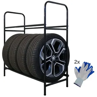 PROREGAL® Schwerlastregal Reifenregal CARRERO HxBxT 104x55x40cm bis zu 4 Reifen auf 2 Ebenen