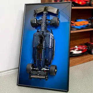 icuanuty Display-Wandtafel für Lego Technic F1 Car 42206–Wandhalterung Haken für Lego F1 Auto, Dekoration für Erwachsene (Modell Nicht enthalten!)