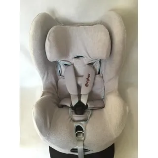 Sommerbezug Schonbezug für Cybex Sirona und Sirona plus Frottee 100% Baumwolle blaugrau + Bezug für den Fangkörper