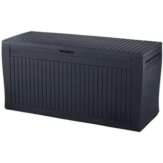 Keter Gartenbox "Comfy" 270L Anthrazit bis 250kg belastbar Kissenbox Aufbewahrungsbox grau