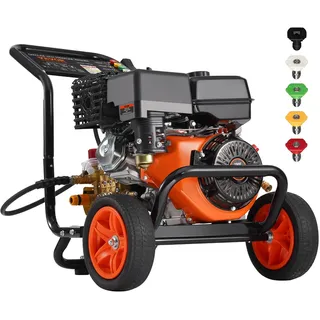 Vevor Benzin-Hochdruckreiniger 4400 PSI 15 L/min mit Hochdruckpistole und 5-Düsen-Set