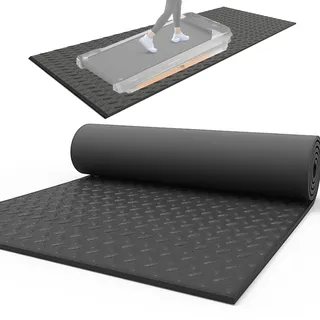 Schallschutzmatte Für Laufband,Hochdichte Bodenmatte Für Fitnessgeräte,Stoßfest Und Geräuschlos,Multifunktionsmatte,Unterlage Antirutsch Für Heimtrainer,Crosstrainer,Rudergerät ,Schwarz,175*80cm