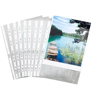 Durable Prospekthüllen DIN A4 transparent genarbt 0,045 mm, 100 St.