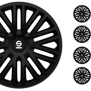 Sparco SPC1685BK Radblenden Schwarz - Satz mit 4 Stück