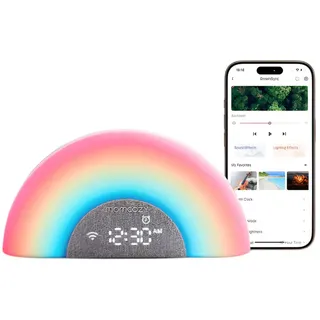 Momcozy Rainbow Sound White Noise Machine mit App-Fernbedienung
