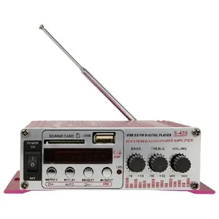 Trade Shop - S-430 Hallo-fi Usb-verstärker Für Auto Audio Stereo Mp3 Mp4 Cd Mini Digital -